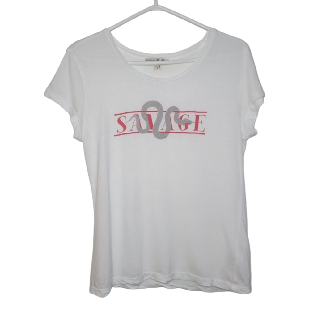 Express Savage Snake Tee Shirt Size S